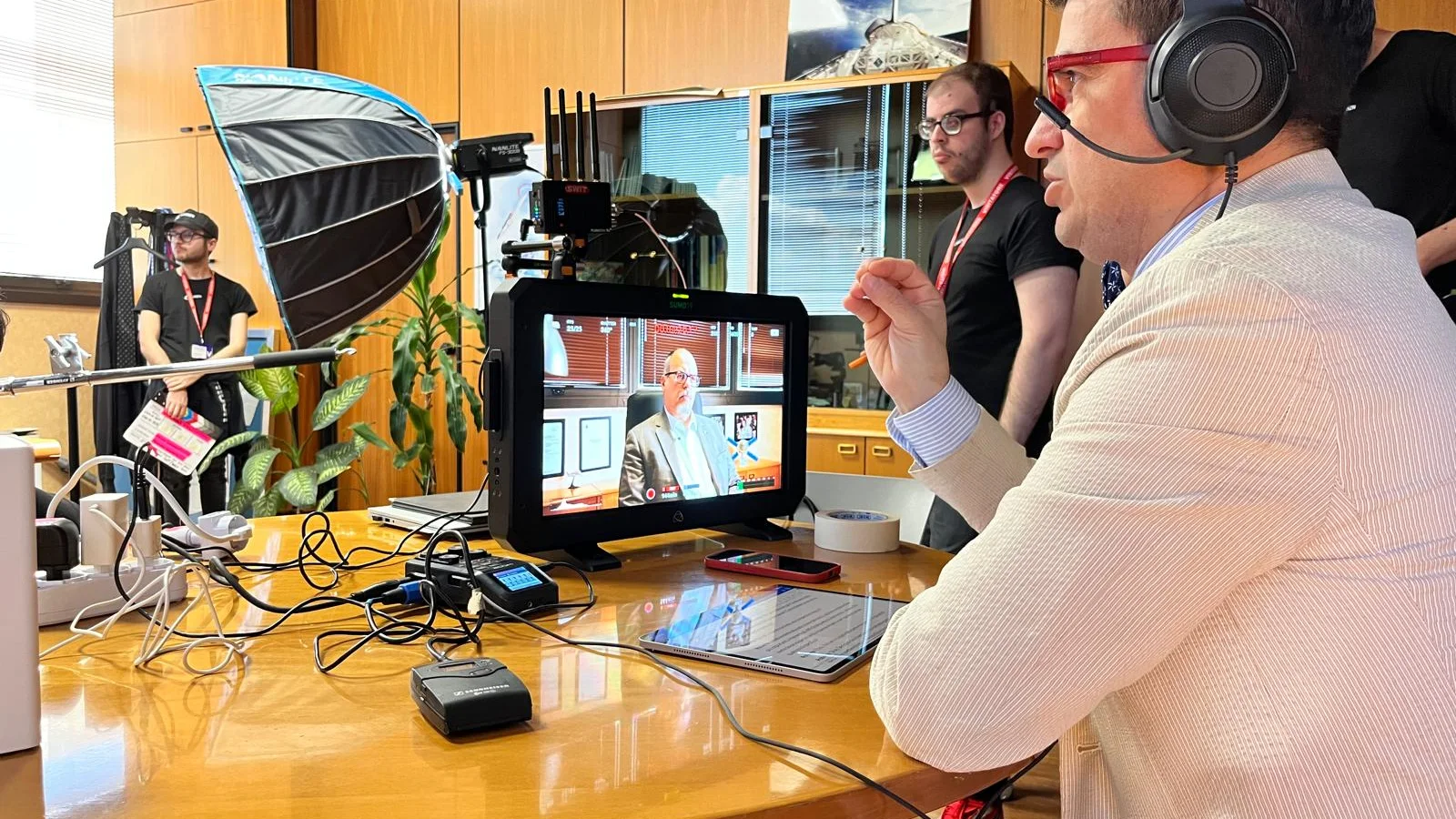 roberto gasparro sul set